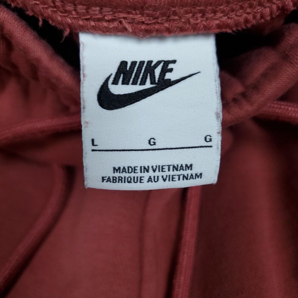 Nike Pants Mens Large Red Colorblock Sweatpants Tapered Athletic Joggers Striped - Picture 3 of 7